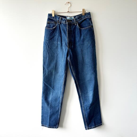 Vintage LA Blues Dark Wash Straight Leg Jeans Size 8P Classic Fit 100% Cotton - Picture 2 of 11